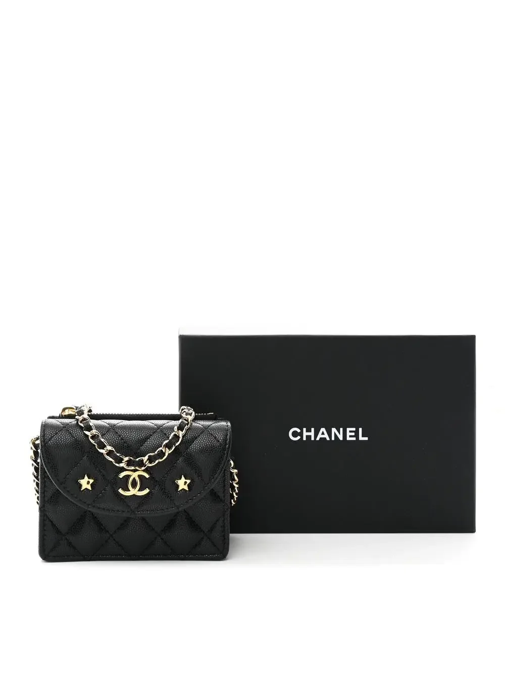Chanel Caviar Quilted Cc Stars Card #322660C17B